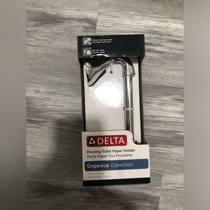 Delta Chrome Pivoting Toilet Paper Holder NEW Organica Collection